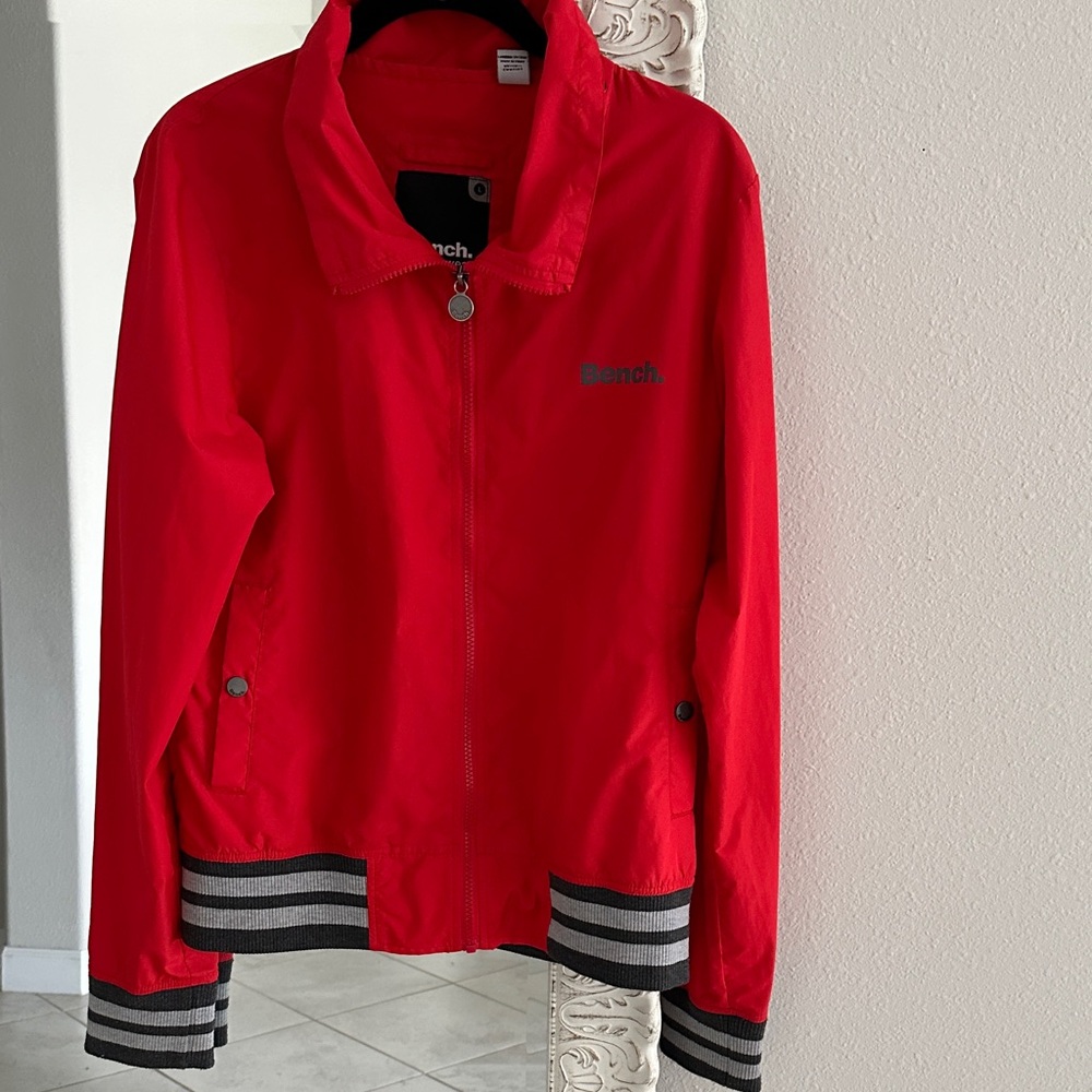 Bench Red Windbreaker Jacket